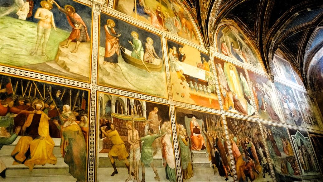 Frescos on Side Walls, Basilica of the Assumption of Mary, San Gimignano