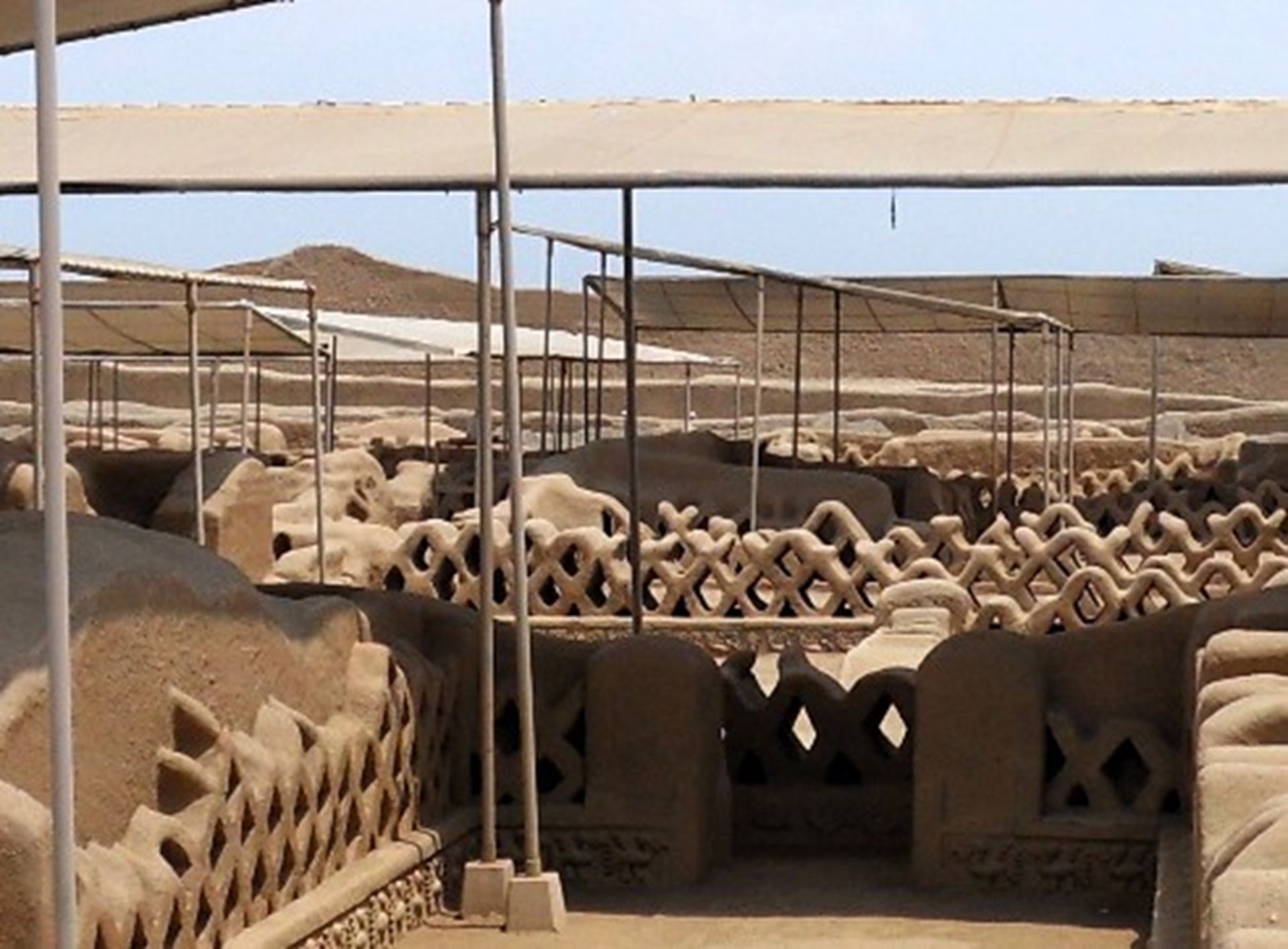 Building Walls Showing Holes, Chan Chan