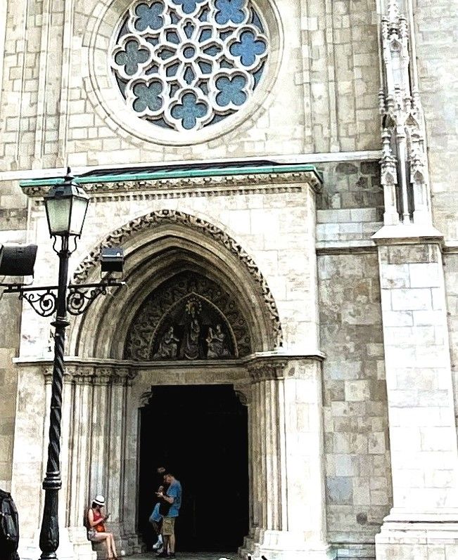 Main Door from Outside of Matthias Church, Budapest