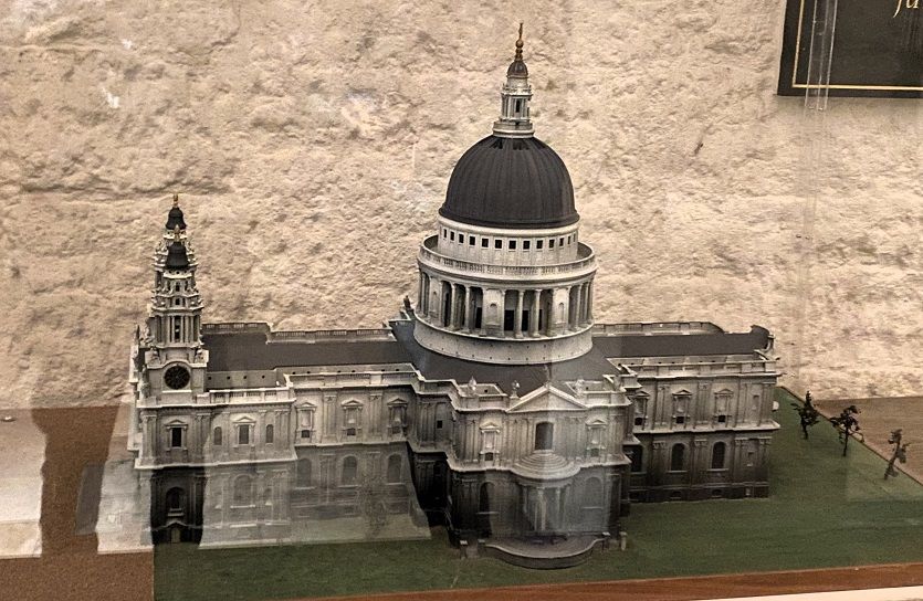 Model of post-1666 St Paul’s Cathedral