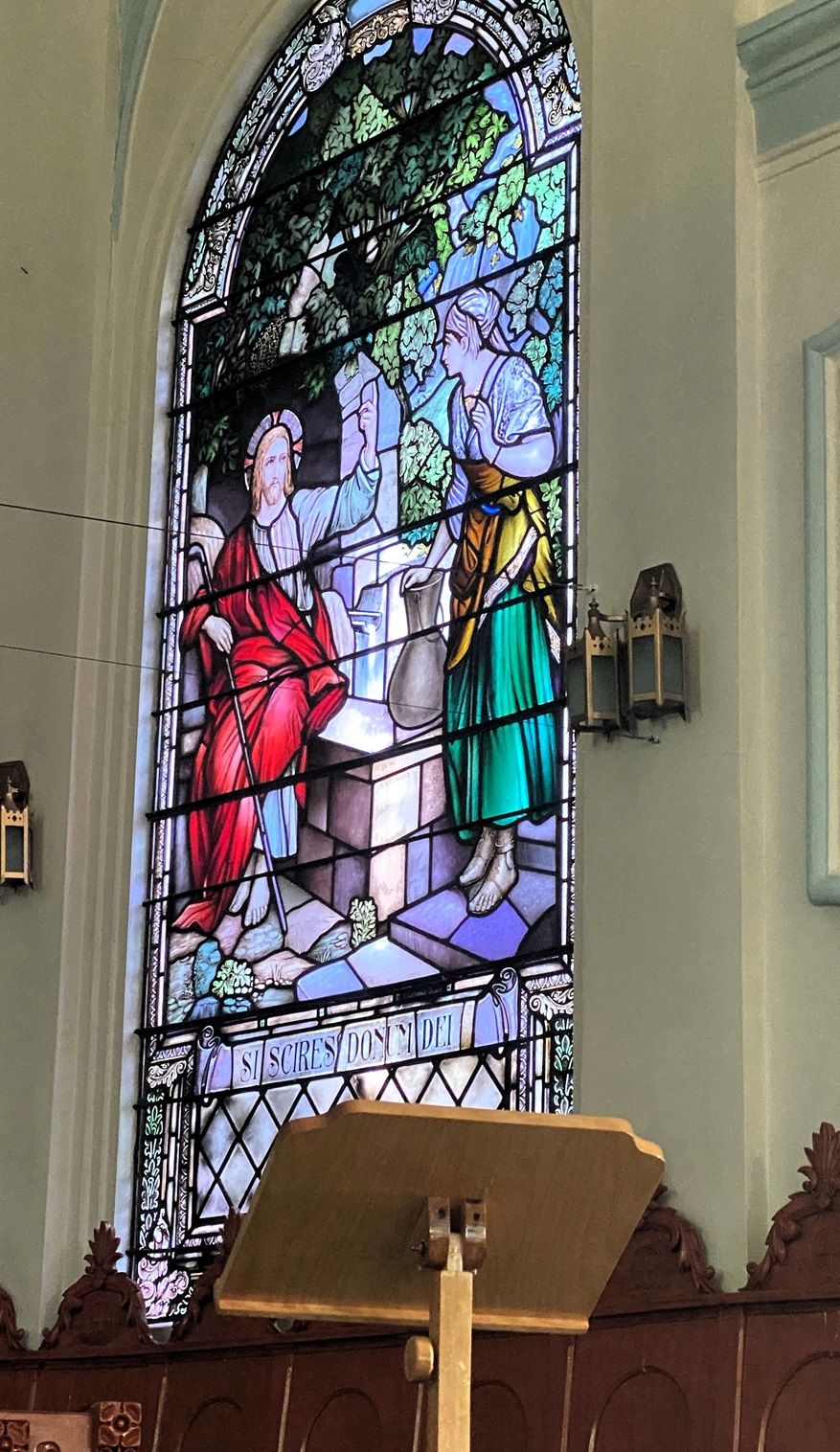 Stained Glass Window, Saint Alphonse-de-Liguori Church, Saguenay